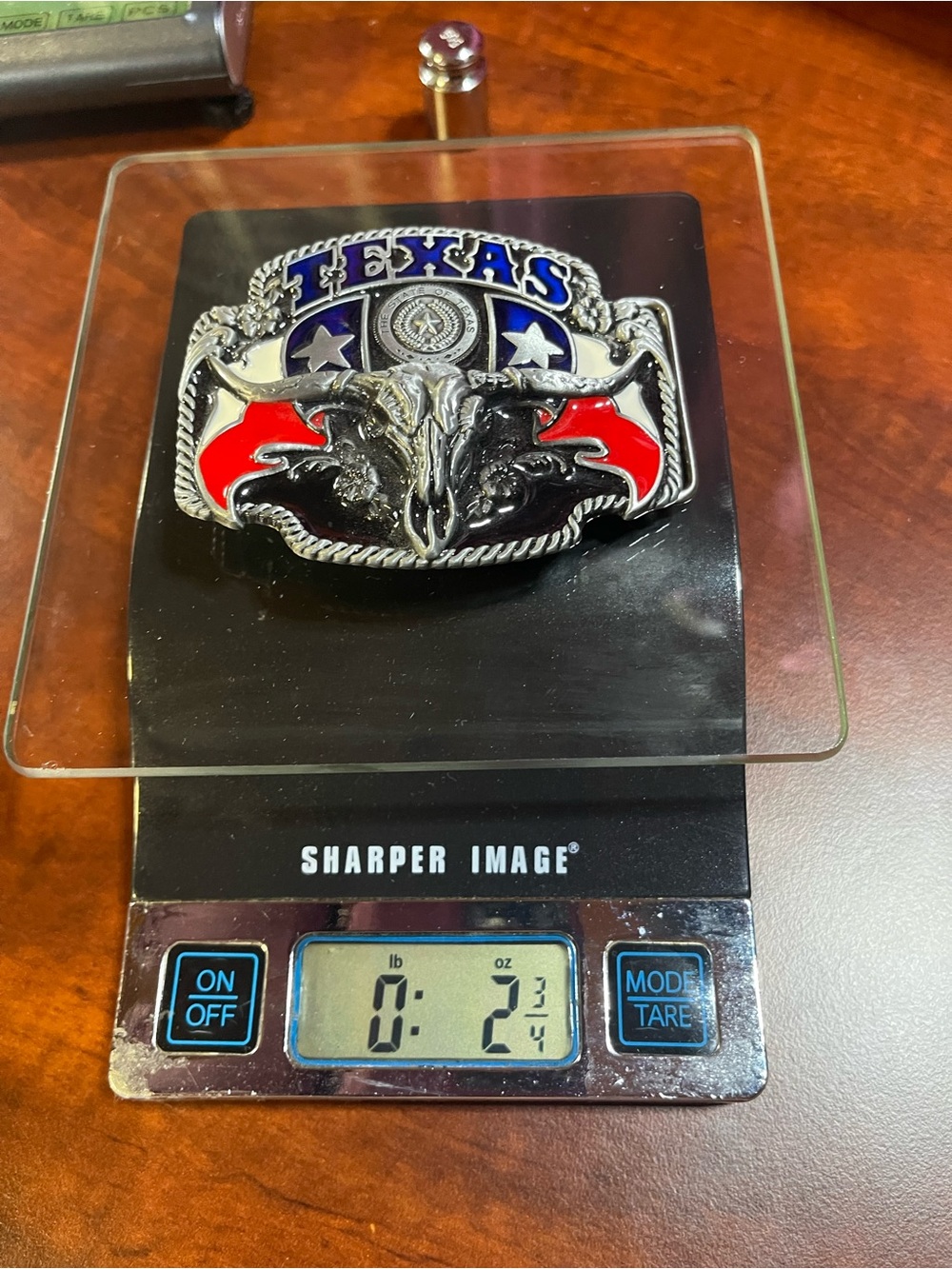 Western /Texas Pride 3D Longhorn Belt Buckle/
Enamel Inlay /EUC / Unbranded